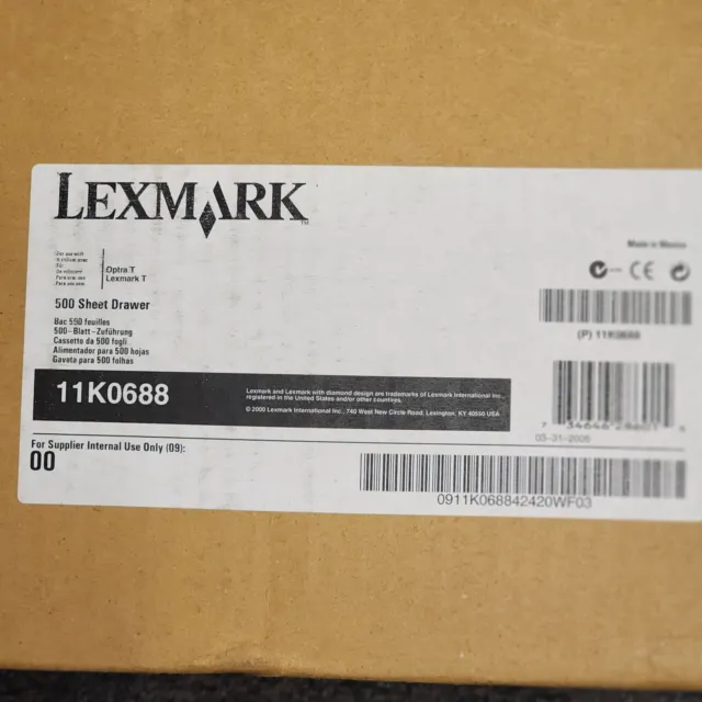 Lexmark 11K0688 Optra T 500 Sheet Drawer  and Tray New