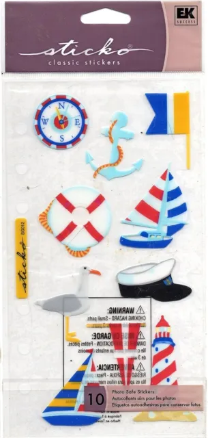 Sticko Classic stickers SUMMER BY THE SEA Boating theme 66815 FAST FREE ship!