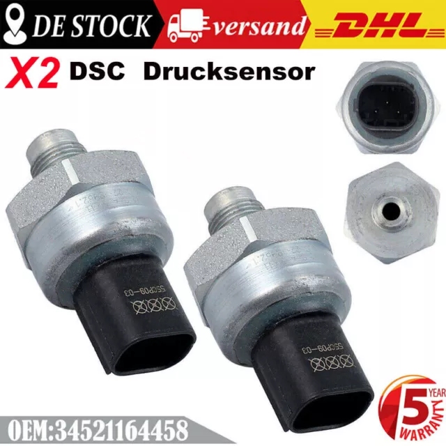 DHL 2X Bremse ABS DSC Drucksensor 34521164458 Für BMW 3/5er E46 E60 E61 E36 Z3/4