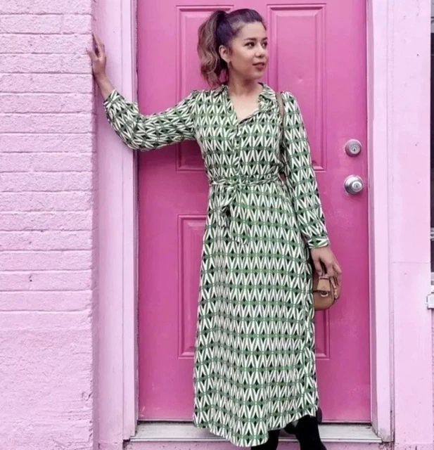 ZARA NWT WOMAN GEOMETRIC PRINT MIDI DRESS GREEN / ECRU | 9878/102 Size L 31.90 - PicClick UK ZARA NWT WOMAN GEOMETRIC PRINT MIDI DRESS GREEN / ECRU | 9878/102 Size L 31.90 - PicClick UK