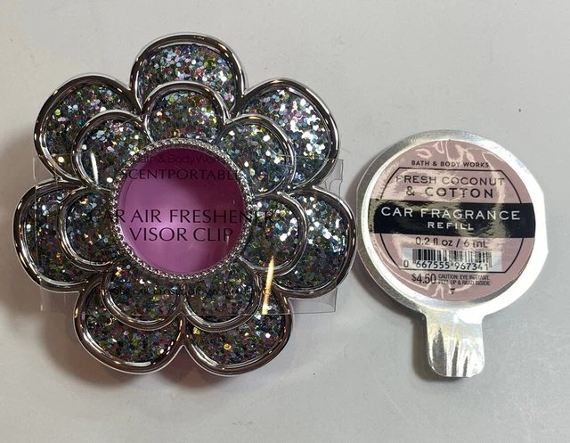 Bath & Body Works Scentportable Car Air Freshener Visor Clip Flower Refill Lot