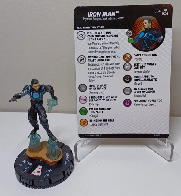 Heroclix: Iron Man #064 - Avengers: War of the Realms - Chase figure w/ card