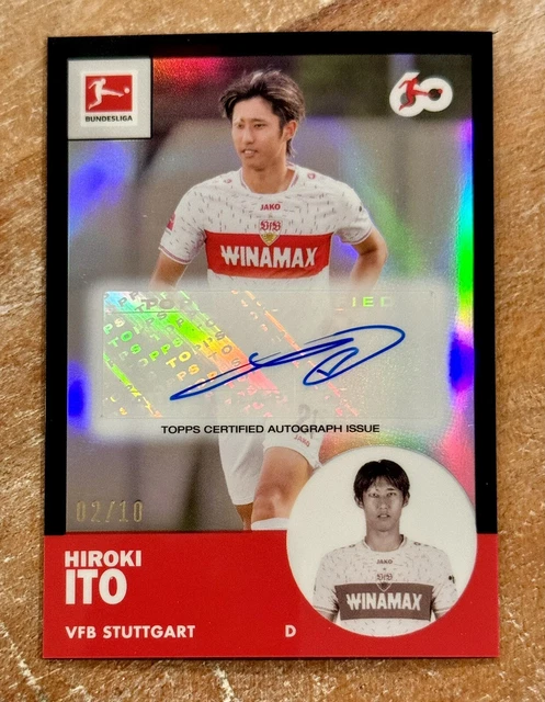 Carte UEFA Topps 2023-24 #102 Guus Til PSV - Réfracteur Noir Chromé 8/10 - NM