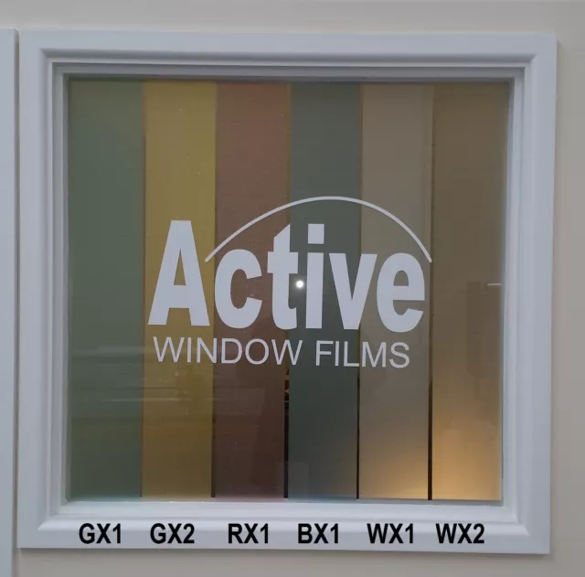 Coloured Privacy Frosted Window Film, Etched Glass Sticky Back Plastic Vinyl