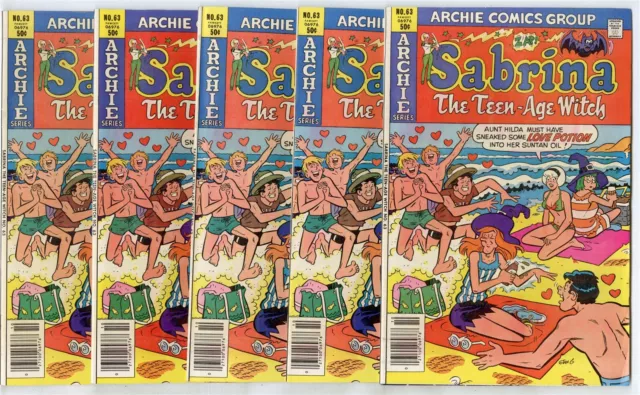 Sabrina the Teen-Age Witch #63 (10 copies)  avg. NM- 9.2  Archie  1980  No Resv