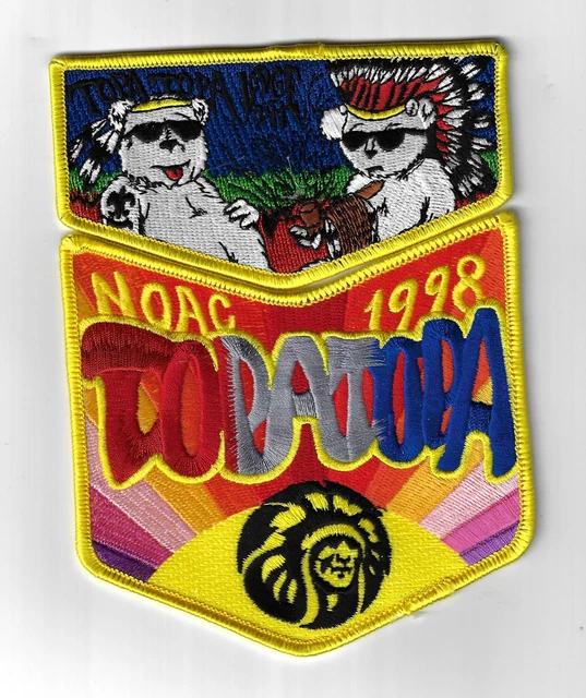 OA 291 Topa Topa '98 NOAC Flap Set YEL Bdr. Ventura County Council [MK-3501]