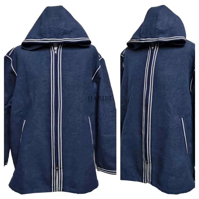 Veste Marocaine 'Baja' Ou 'Jerga' En Laine/cachemire Mélangé - Style Hippie Tribal, Neuve Avec étiquettes