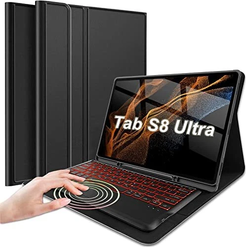 Nanhent Backlit Trackpad Keyboard Case for Samsung Galaxy Tab S8 Ultra 2022 1...