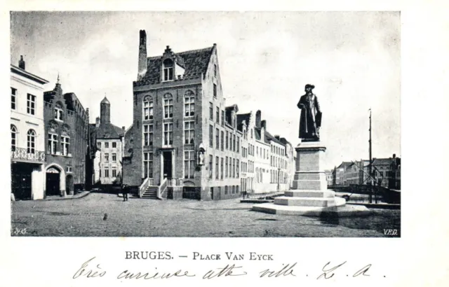CPA BRUGES - Place Van Eyck