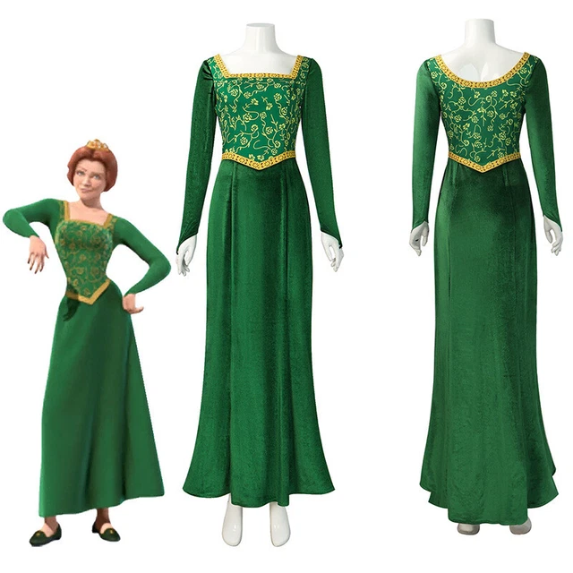 HALLOWEEN COSTUME SHREK Princess Fiona green Dress Princess Cosplay Dress 27.98 PicClick