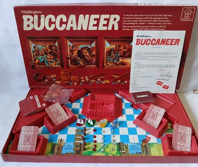 WADDINGTONS BUCCANEER 1976 Board Game Complete Vintage Original Nr Mint ...