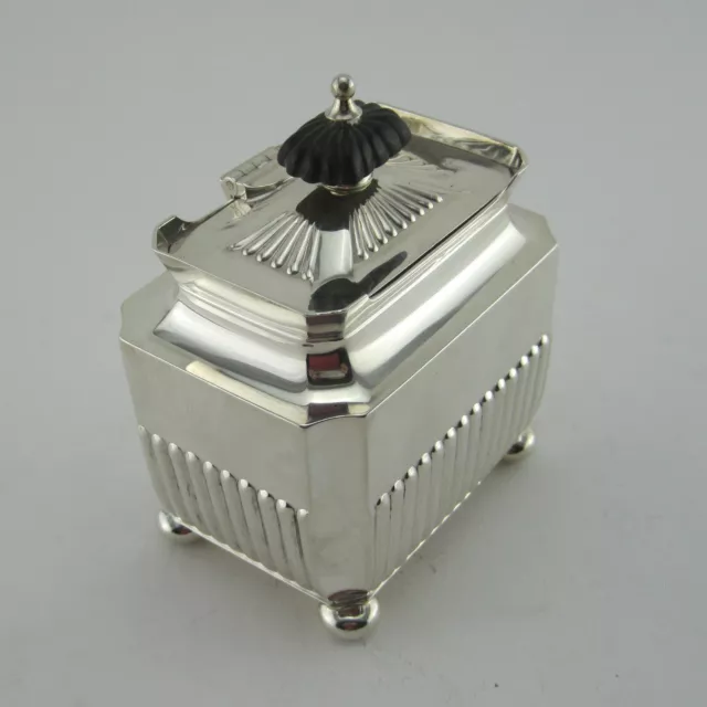 Victorian Rectangular Silver Plated Tea Caddy 3