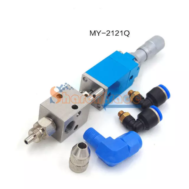 Top Needle Dispensing Valve Precision UV Glue Pneumatic Dispenser w/ Micrometer
