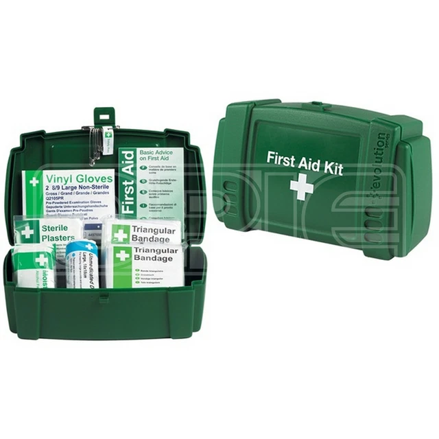 Kit pronto soccorso da viaggio sicurezza in custodia di plastica - 1 persona (K308)