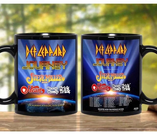 DEF LEPPARD AND Journey Summer Stadium Tour 2024 Coffee Mug 11.99