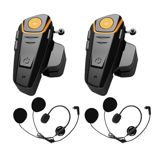 BT-S2 motorcycle helmet 1000m bluetooth headset  for full helmet (2 pack)