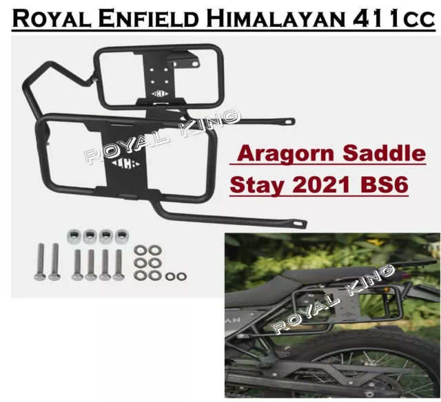 Negro "Soporte de sillín Aragorn 2021 apto para Royal Enfield Himalayan BS6"