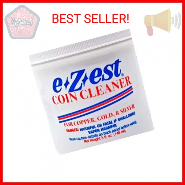 e-Z-est eZest Easy Coin Cleaner Copper Gold Silver Jewelry - 5 Ounce Jar