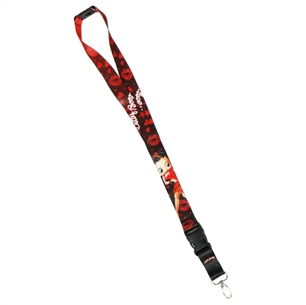 New Betty Boop Lanyard w/ Safety Latch and Detachable Key Chain