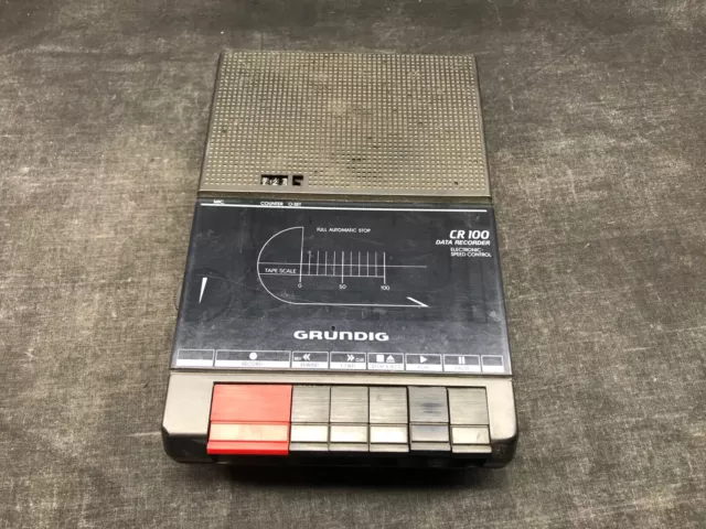 Grundig CR100 data recorder electronic speed control  magnétophone à cassettes