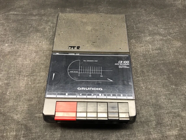 Grundig CR100 data recorder electronic speed control  magnétophone à cassettes