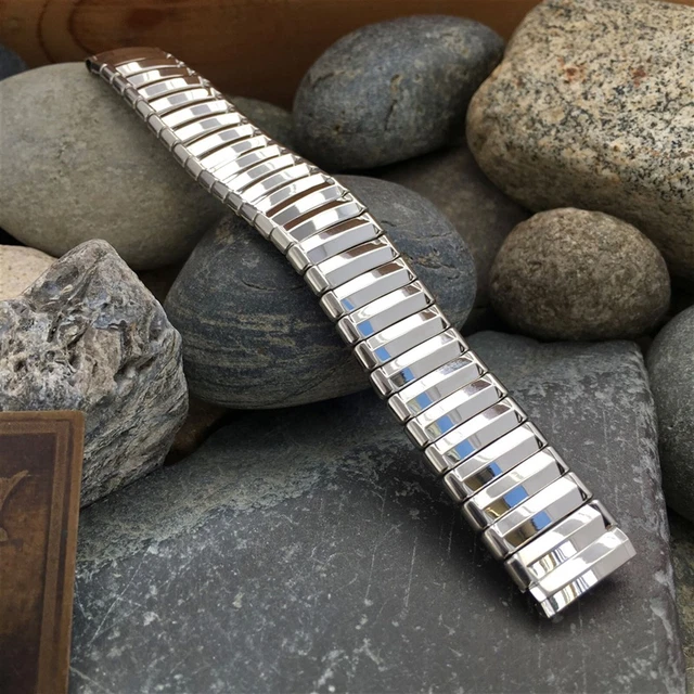 1950s 5/8" 16mm JB Champion USA Stainless Steel Old-Stock Vintage Watch Band