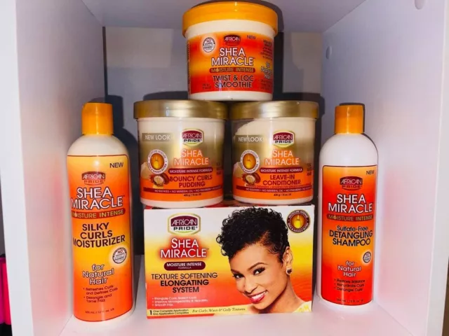 Kit de soin Capilaire pour cheveux MIXTE Shea Butter Miracle de African Pride. 3