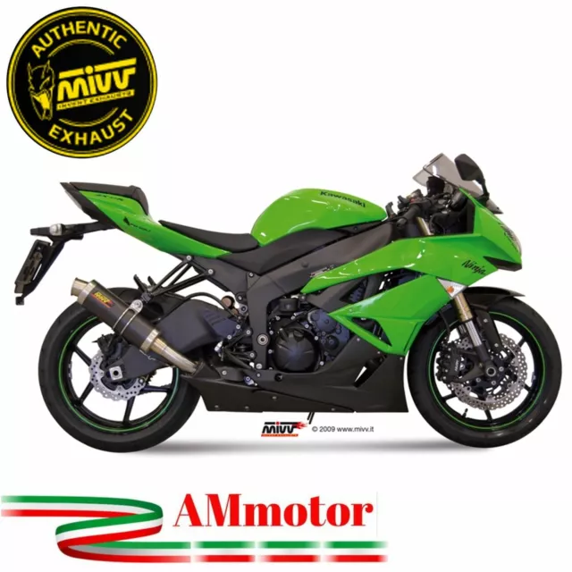 Mivv Kawasaki ZX-6 R 2016 Escape Moto Silenciador Gp Carbonio Exhaust Aprobado