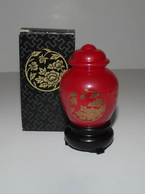 Vtg Avon Oriental Peony Vase Sweet Honesty Cologne 1 Fl. Oz. New Old Stock