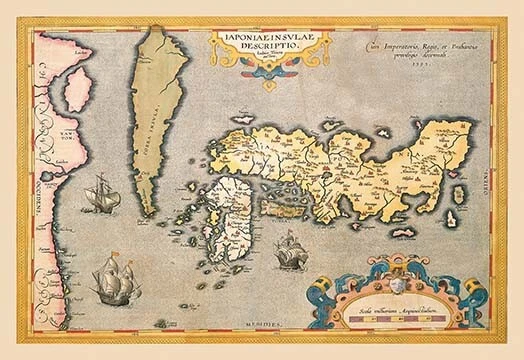 Cyj Map MAP OF JAPAN by A. Ortelius - Art Print £21.19 - PicClick UK