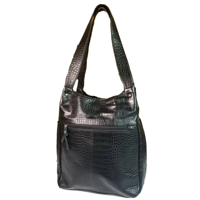 Simply Nina by Nina Raye Shoulder Bag Polkadot Genuine Lambskin Black Purse