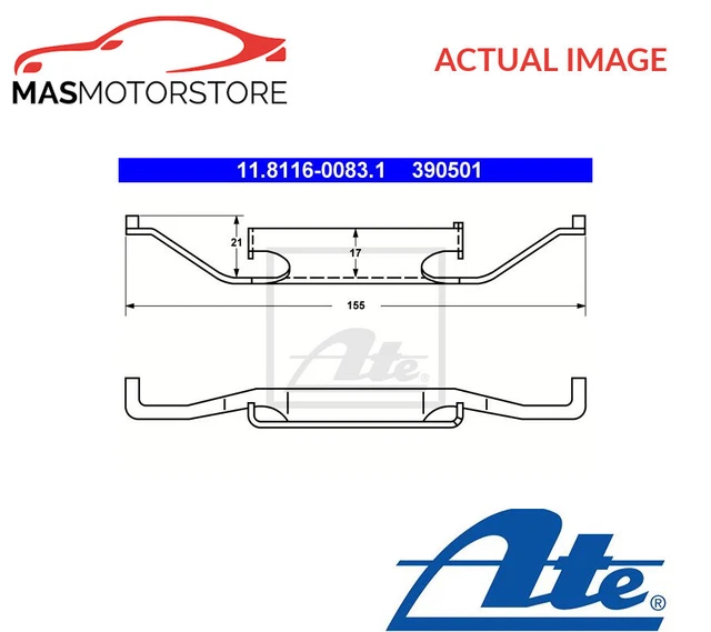 Spring Brake Caliper Ate 118116-00831 P New Oe Replacement