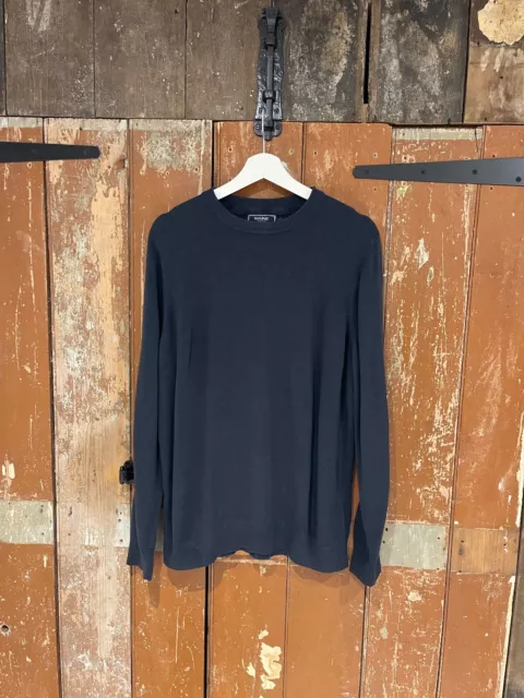 DEBENHAMS MAINE NEW England Ultrasoft Jumper Navy Men s Size Large 12.99 PicClick UK