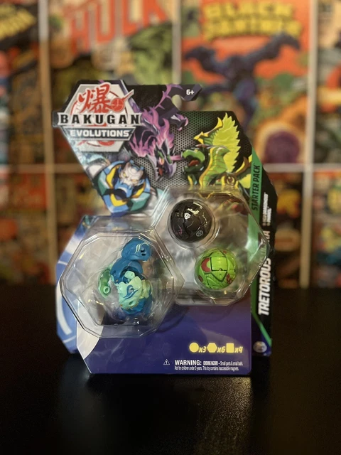Bakugan Evolutions Starter Pack Tretorous Ultra, Neo Dragonoid & Pharol NEW