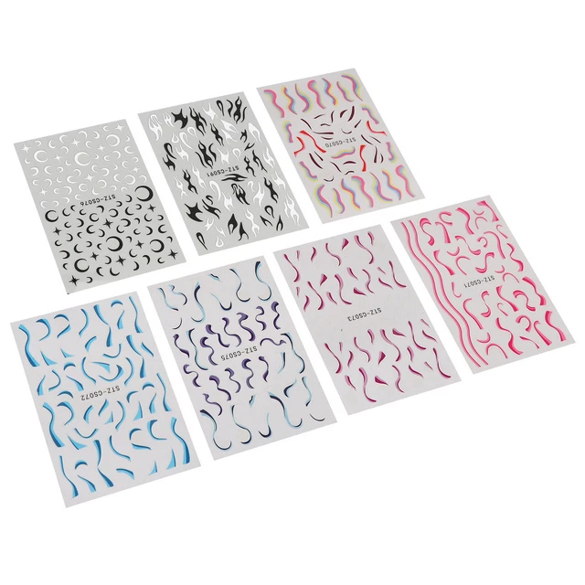 Autocollants 'ongles De Flamme Autocollant 'art 'ongle Artistique Pour La