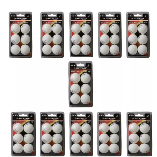 Lot De 11 Boites Dunlop Fort Tournament Balles Tennis De Table X 6 - 50 %