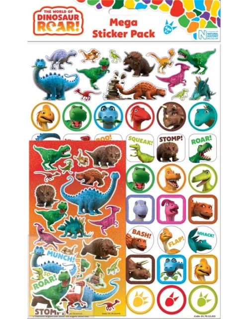 Dinosaur Roar Mega Pack Stickers over 80 Stickers Official licensed product