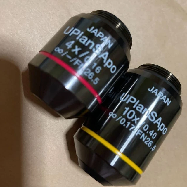 Olympus microscope objective lens Uplansapo 4 ?~ 10 ?~ 2