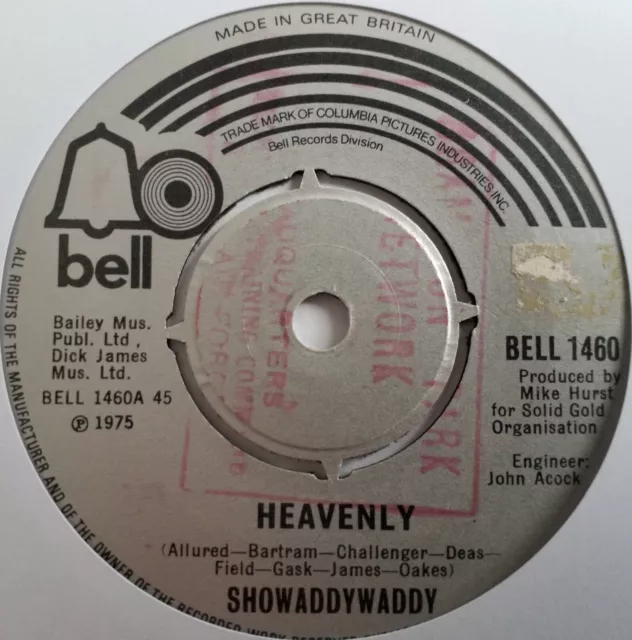 Showaddywaddy - Heavenly - 7" Vinyl Single