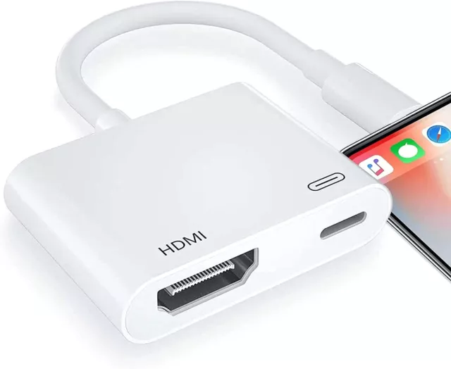 Câble Adaptateur Av Tv Numérique 8 Broches Vers Hdmi Pour Apple Ipad Iphone €