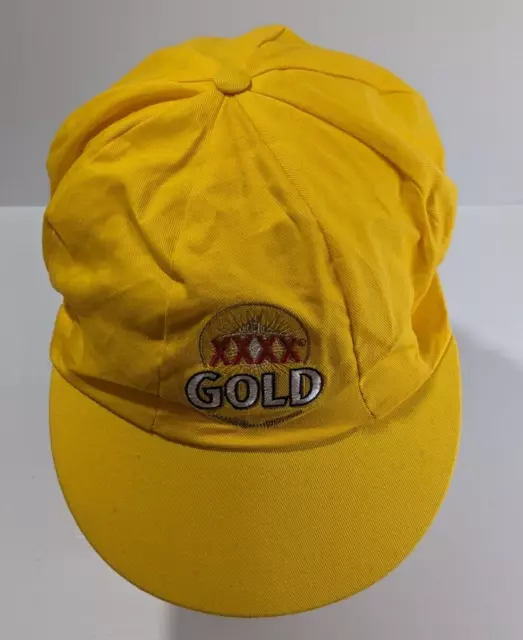 XXXX GOLD Baggy Yellow Beer Cricket Cap Hat Australian QLD Beer Merchandise