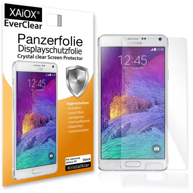 NEU Panzerfolie für Samsung Galaxy Note 4 Display Schutzfolie AntiShock klar LTE