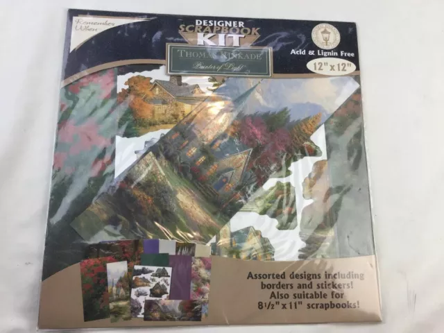 Thomas Kinkade ""Pintor de la Luz"" Kit de Libro de Recortes de Diseñador 12""x12