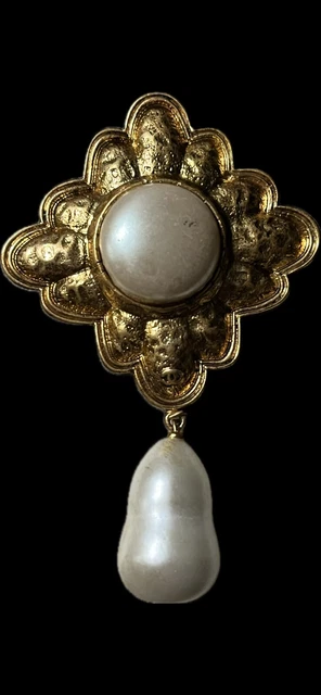 Broche Vintage En Ambre Naturel Pressé 15,3g - Ancienne, Bon état, Origine Lituanie
