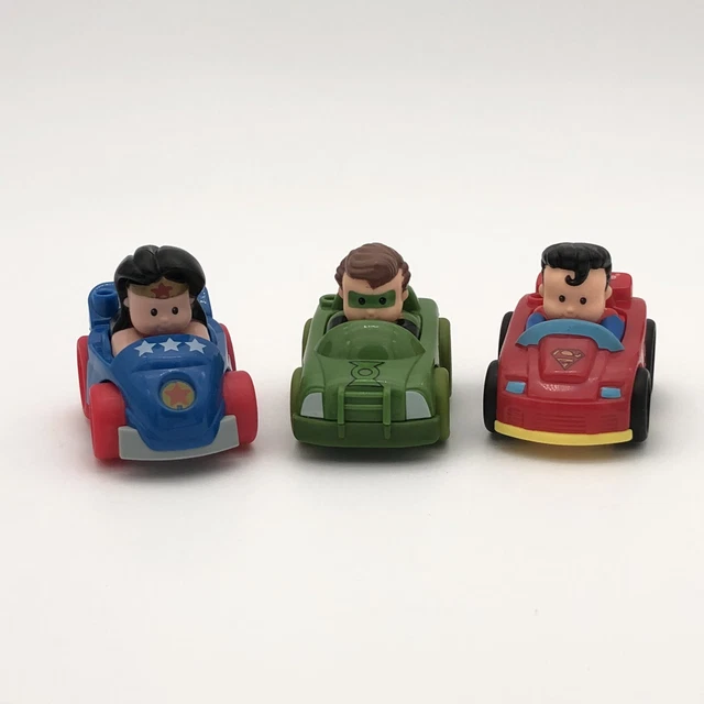 Fisher Price Little People Super Heros Wheelies Car Lot