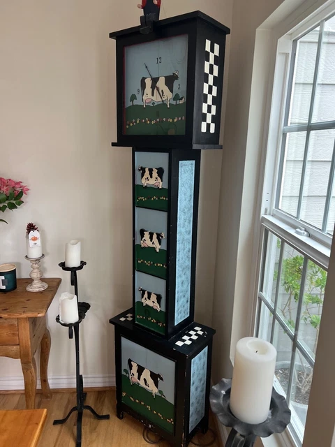 novelty grandfather clock bought at ABC Home and Carpet in New York City