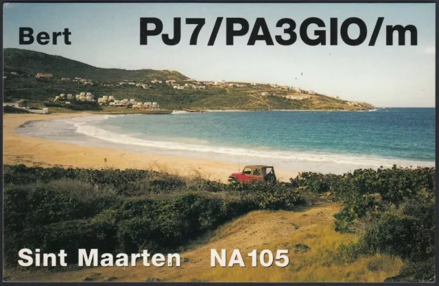 RD0267 Sint Maartene - Bert Van Den Berg - PJ7/ PA3GIO/M - QSL Radio Carte