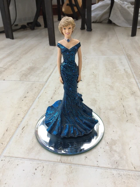PRINCESS DIANA ROYAL Blue Radiance Figurine The Hamilton Collection 37.10  - PicClick UK