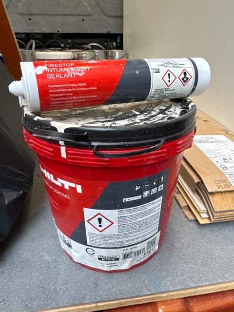 HILTI CFS-CT FIRESTOP COATING and Intumescent Sealant NEW £45.00 ...