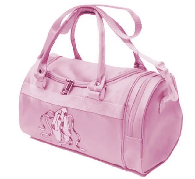 Dance Bag Girls Dance Bag Barrel Dance Bag Silver Dancing Bag Holdall Ballet Bag